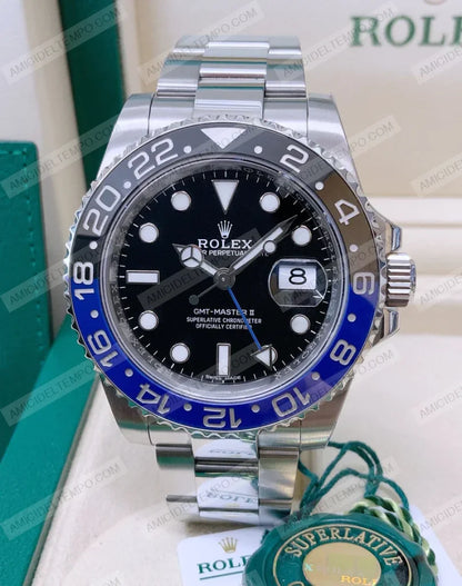 Rolex replica GMT Master II 126710BLNR Batman oyster orologio replica Amici del Tempo rolex replica