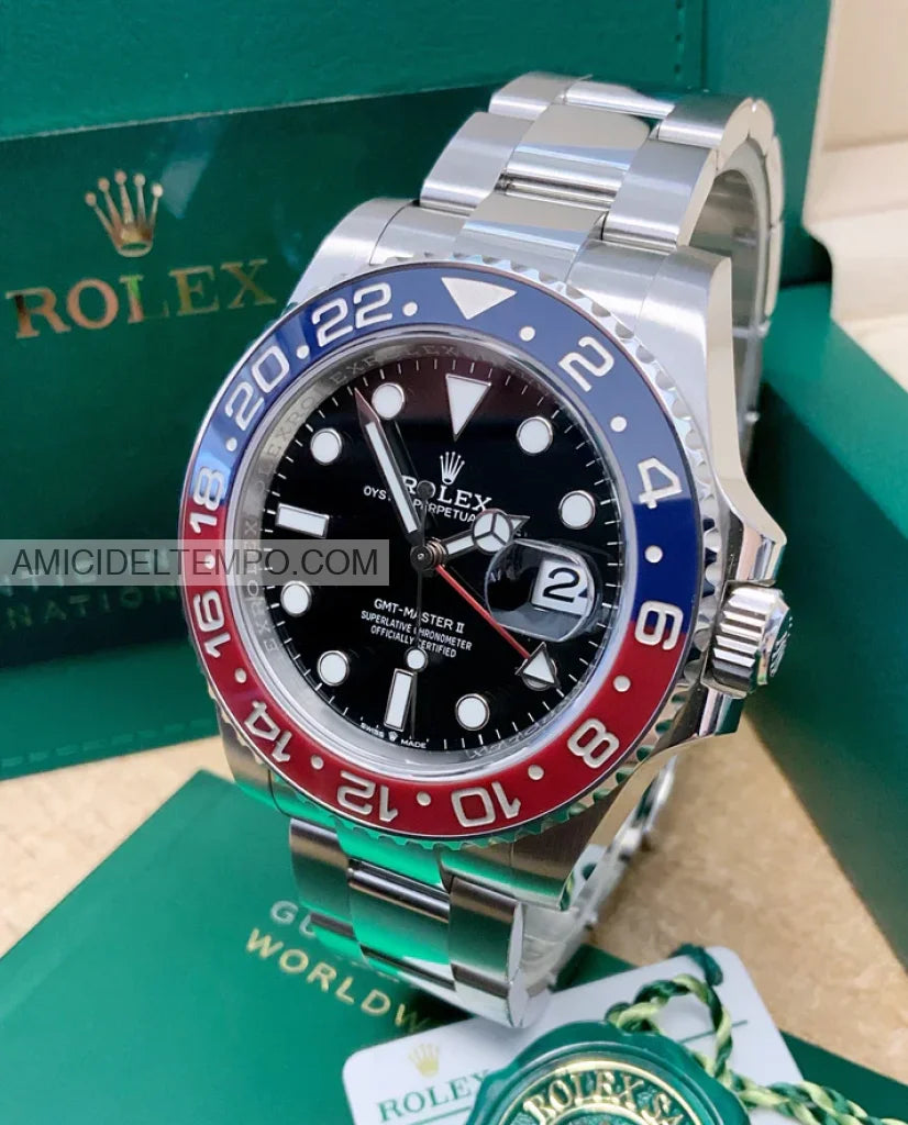 Rolex replica GMT Master II 126710BLRO Pepsi oyster orologio replica Amici del Tempo rolex replica