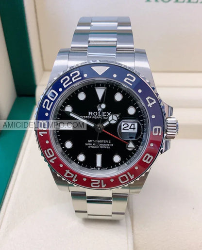 Rolex replica GMT Master II 126710BLRO Pepsi oyster orologio replica Amici del Tempo rolex replica