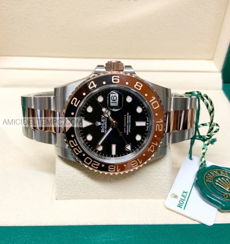 Rolex replica GMT Master II 126711CHNR acciaio oro rosa orologio replica Amici del Tempo rolex replica
