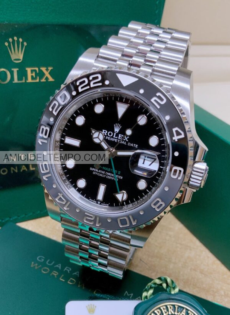 Rolex replica GMT Master II jubilee ghiera grigo/nera orologio replica Amici del Tempo rolex replica