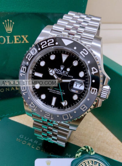 Rolex replica GMT Master II jubilee ghiera grigo/nera orologio replica Amici del Tempo rolex replica