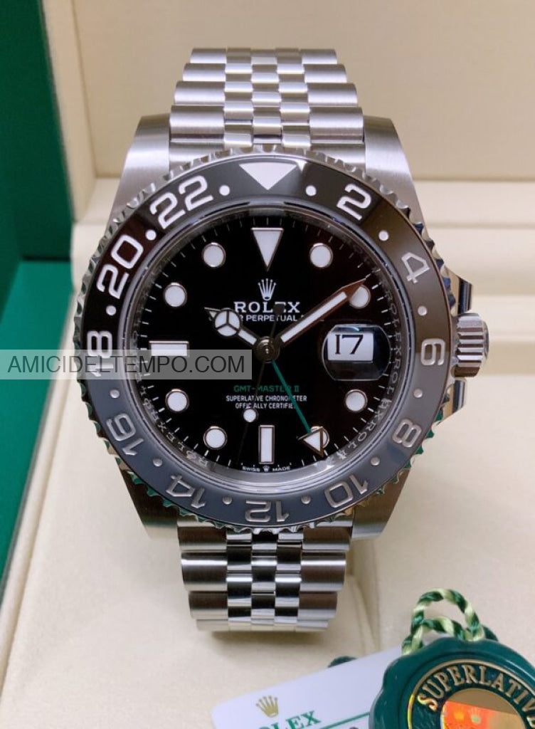 Rolex replica GMT Master II jubilee ghiera grigo/nera orologio replica Amici del Tempo rolex replica