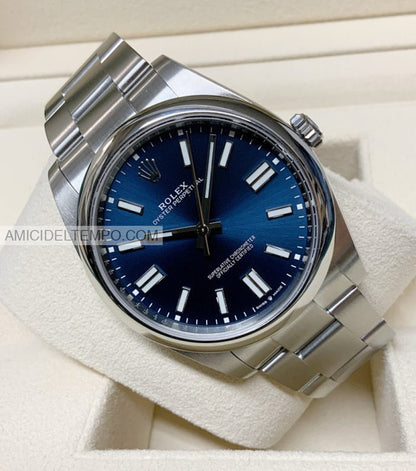 Rolex replica oyster perpetual 41mm 124300 blu orologio replica Amici del Tempo rolex replica