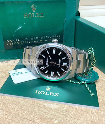Rolex replica oyster perpetual 41mm 124300 nero orologio replica Amici del Tempo rolex replica