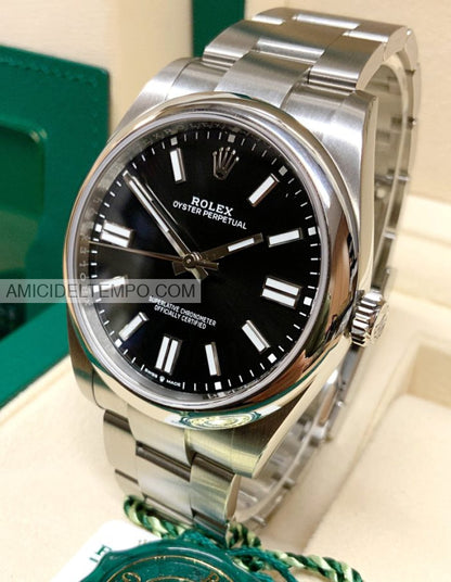 Rolex replica oyster perpetual 41mm 124300 nero orologio replica Amici del Tempo rolex replica