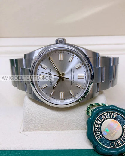 Rolex replica oyster perpetual 41mm 124300 Silver orologio replica Amici del Tempo rolex replica