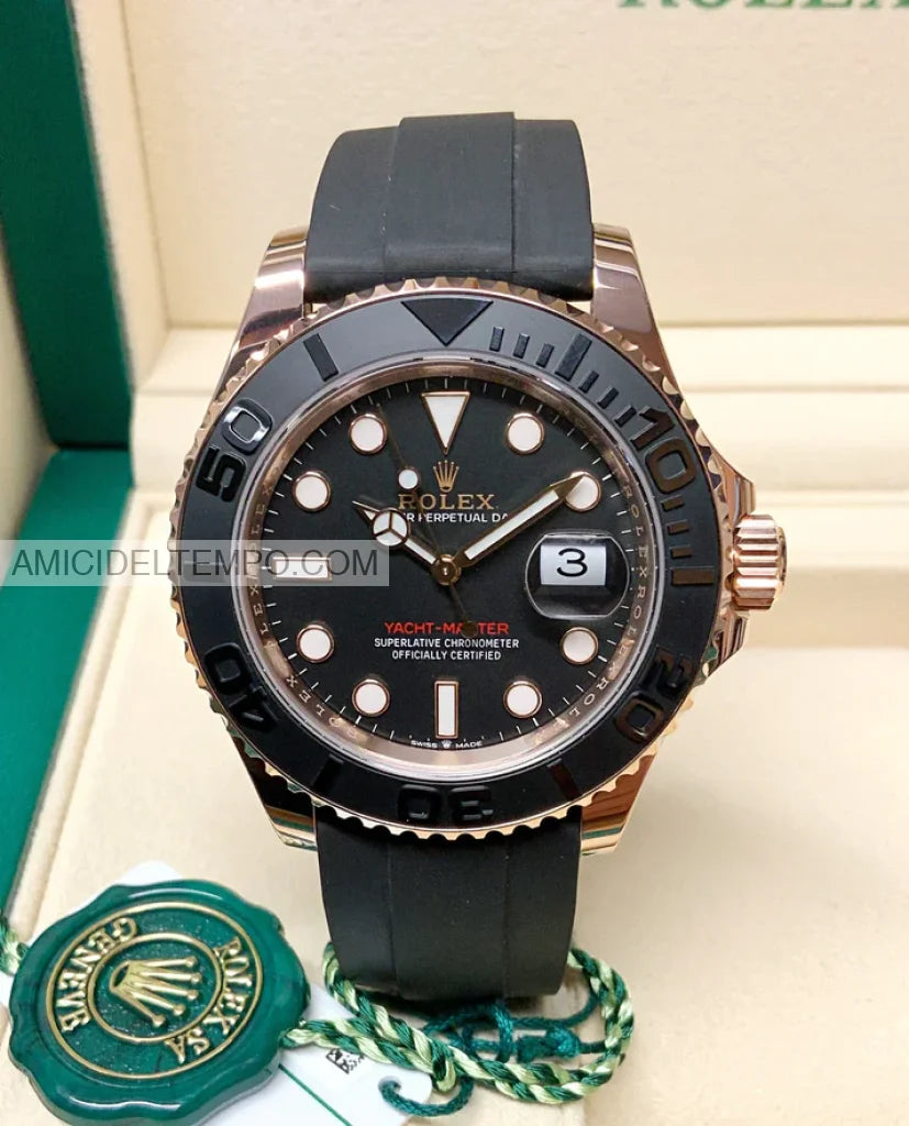 Rolex replica Yatch Master oro rosa 40mm oysterflex orologio replica Amici del Tempo rolex replica