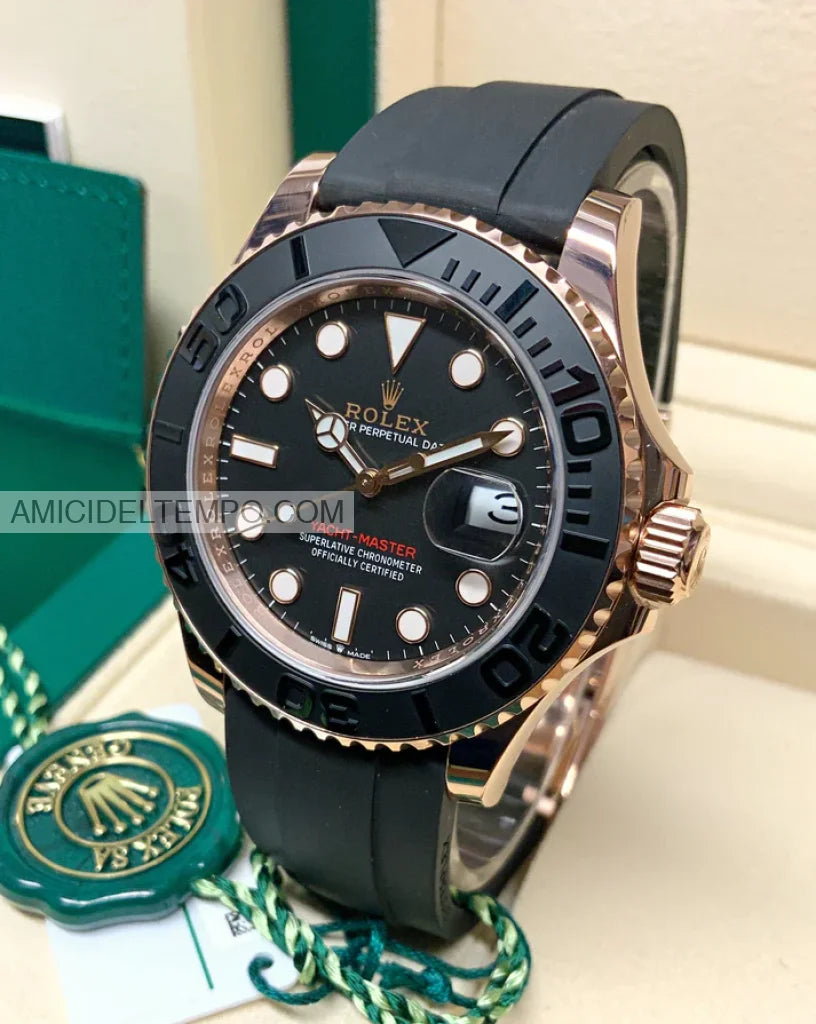 Rolex replica Yatch Master oro rosa 40mm oysterflex orologio replica Amici del Tempo rolex replica