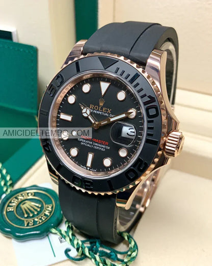 Rolex replica Yatch Master oro rosa 40mm oysterflex orologio replica Amici del Tempo rolex replica