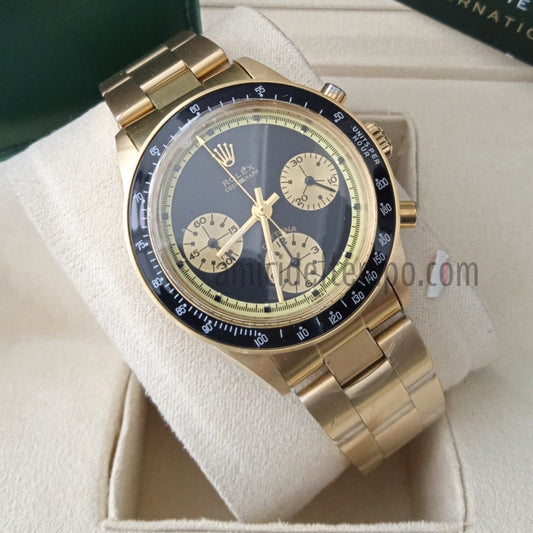 Rolex replica daytona oro vintage 6241 nero orologio replica | replica rolex | Amici del Tempo