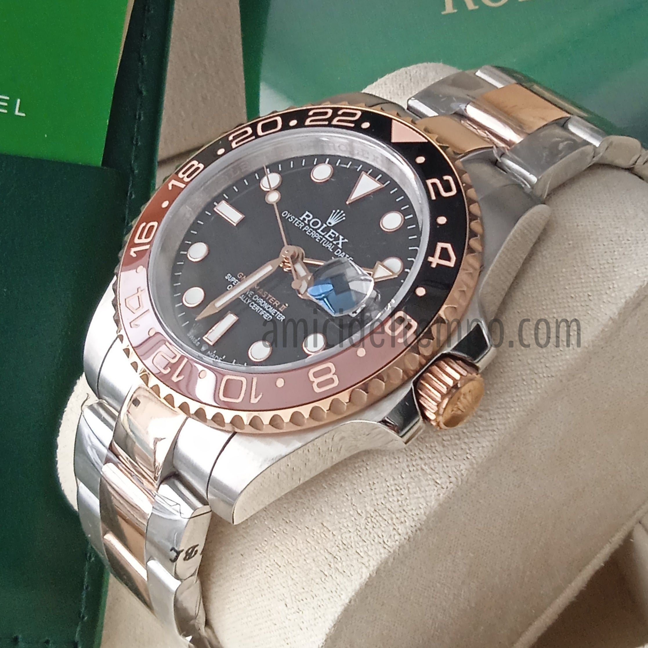 Rolex gmt master sale 2 acciaio oro rosa