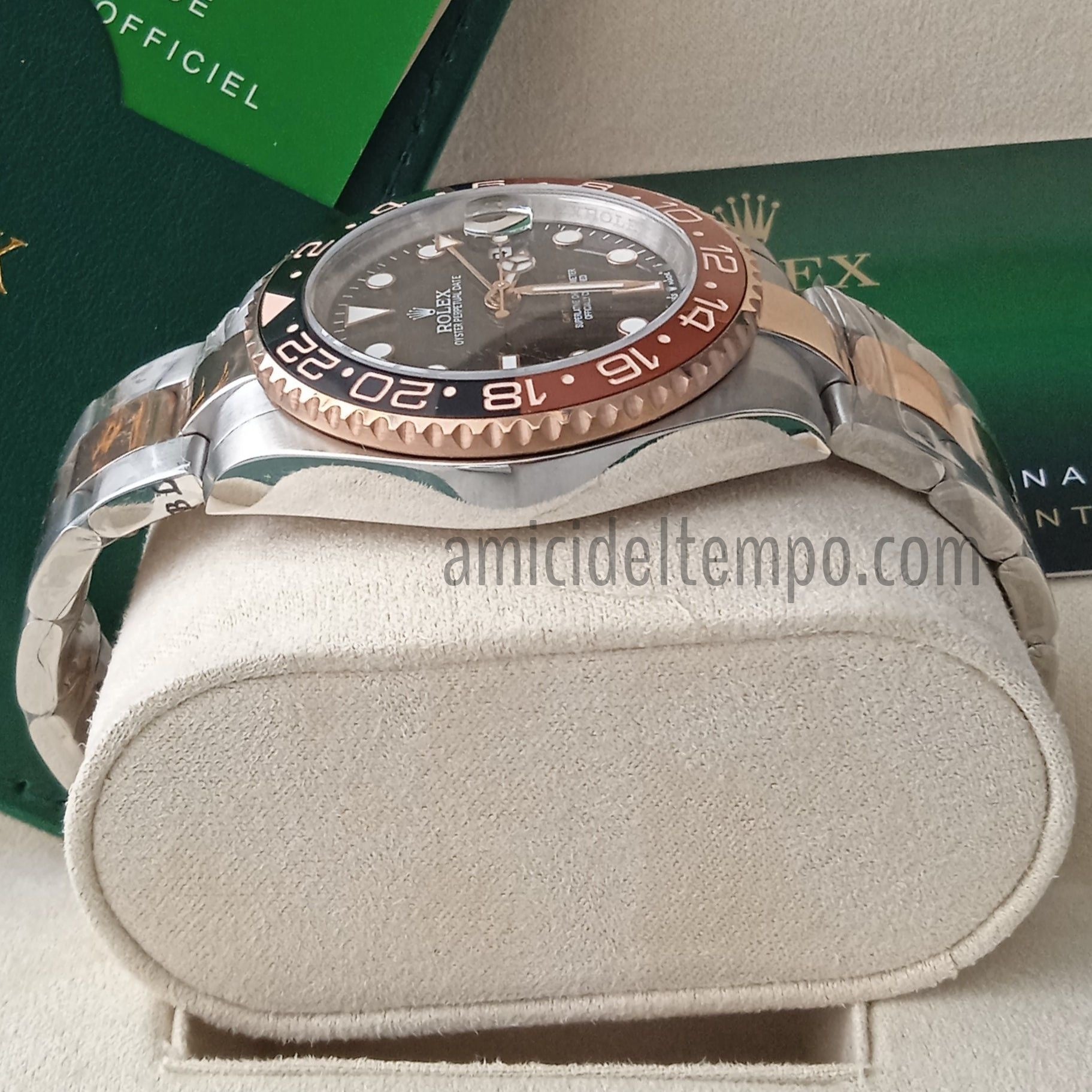 Gmt master 2 on sale oro rosa e acciaio